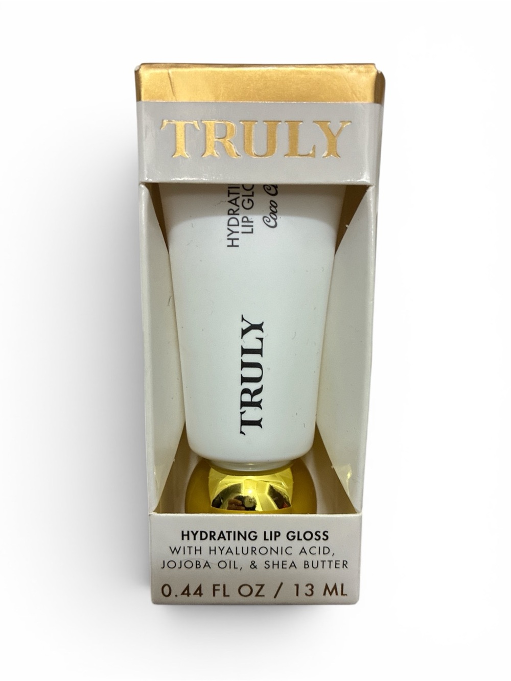 Truly Beauty Coco Cloud Hydrating Lip Gloss Clear Silver Shimmer 0.44 oz